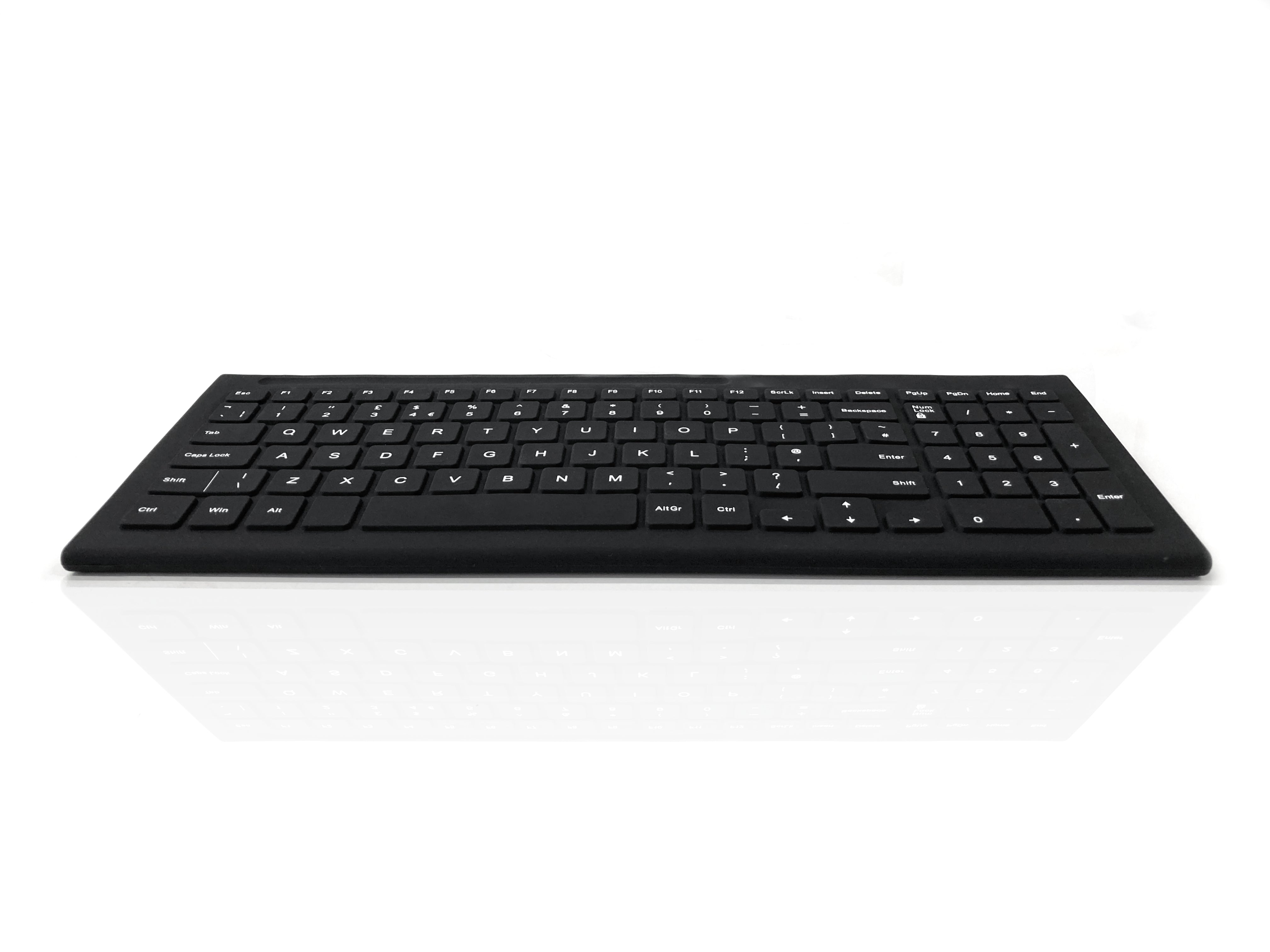 Accuratus AccuMed 103 - USB Compact Fully Sealed IP68 Washable Medical Keyboard - Black