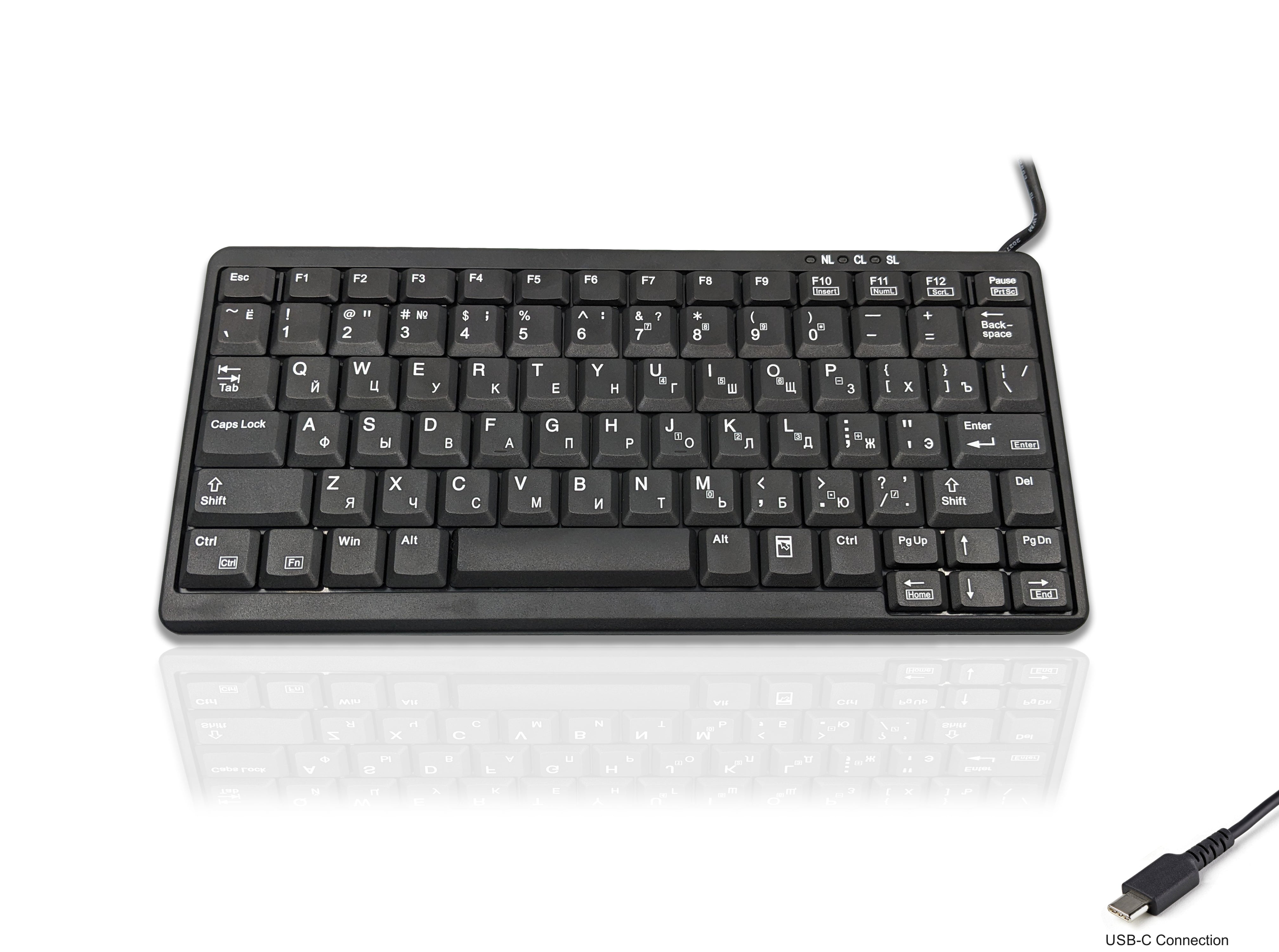 Accuratus K82A USB-C - USB Type C Premium Mini Scissor Key Keyboard