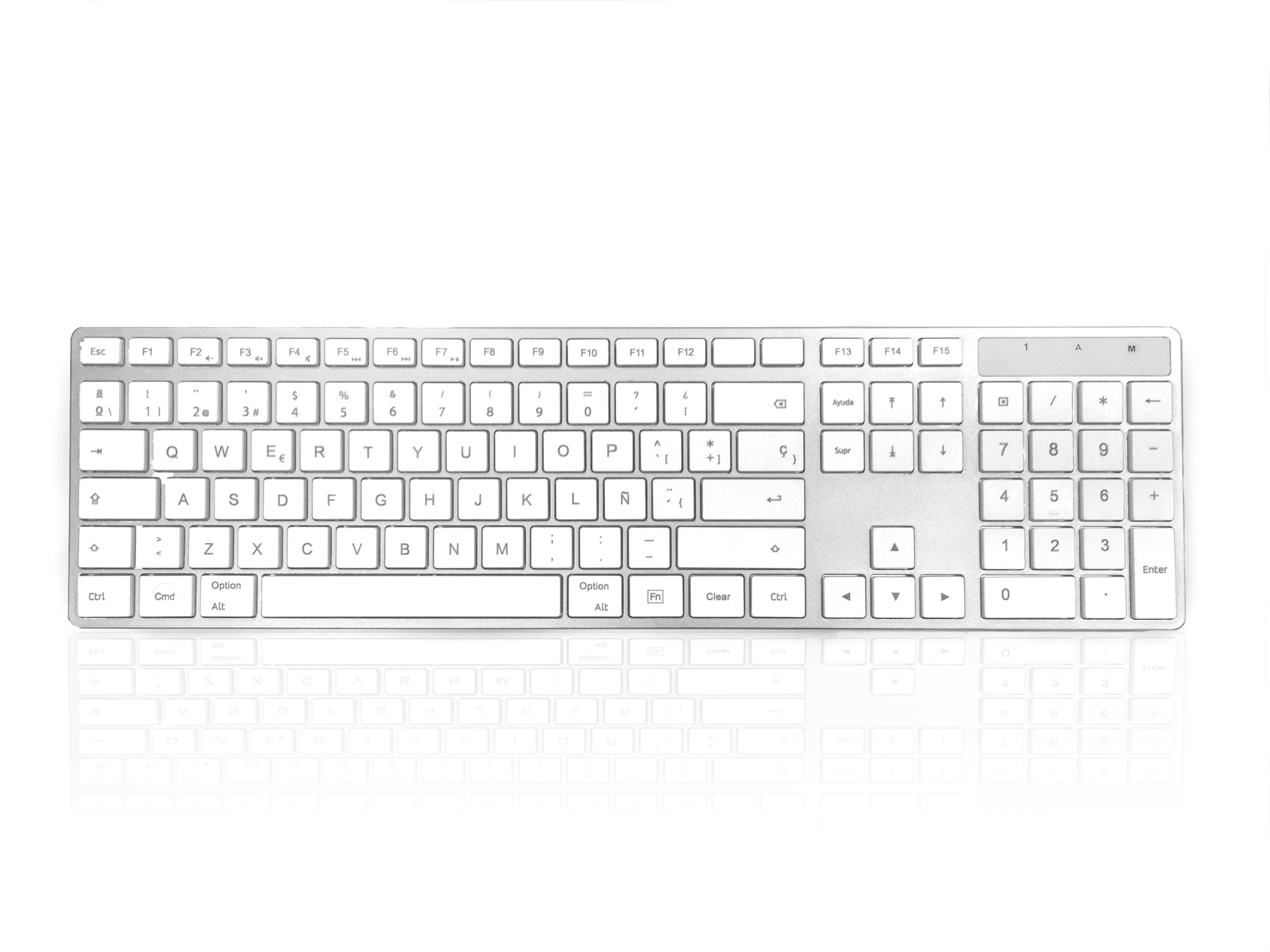 Accuratus 301 Mac Wireless Multi-Device - Dual Bluetooth 5.2 & RF 2.4GHz Wireless Multi-Device Multimedia Apple Mac Slim Keyboard