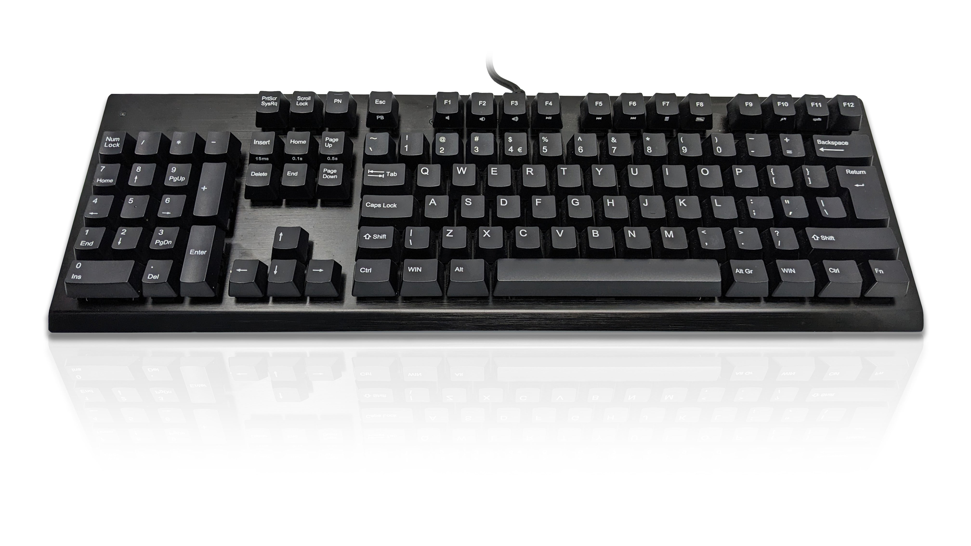 Accuratus Left Hander  - USB Professional & Programmable Left Handed Full Size Keyboard with Mechanical Key Switches