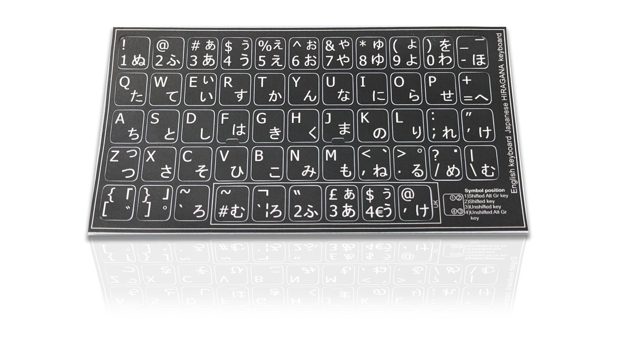 Wjsdsg Japanese Keyboard Stickers With Black And White Letters