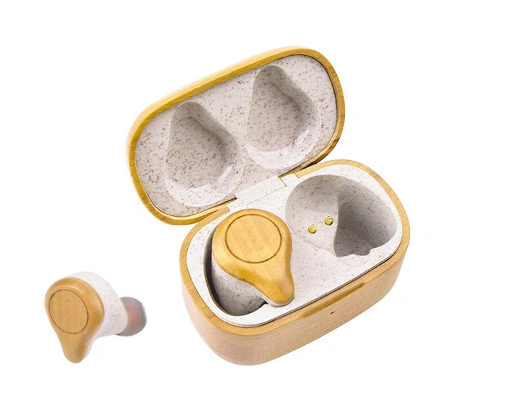 Accuratus 6963 - Premium Bamboo & Wheat Grass Rechargeable Bluetooth Earbuds