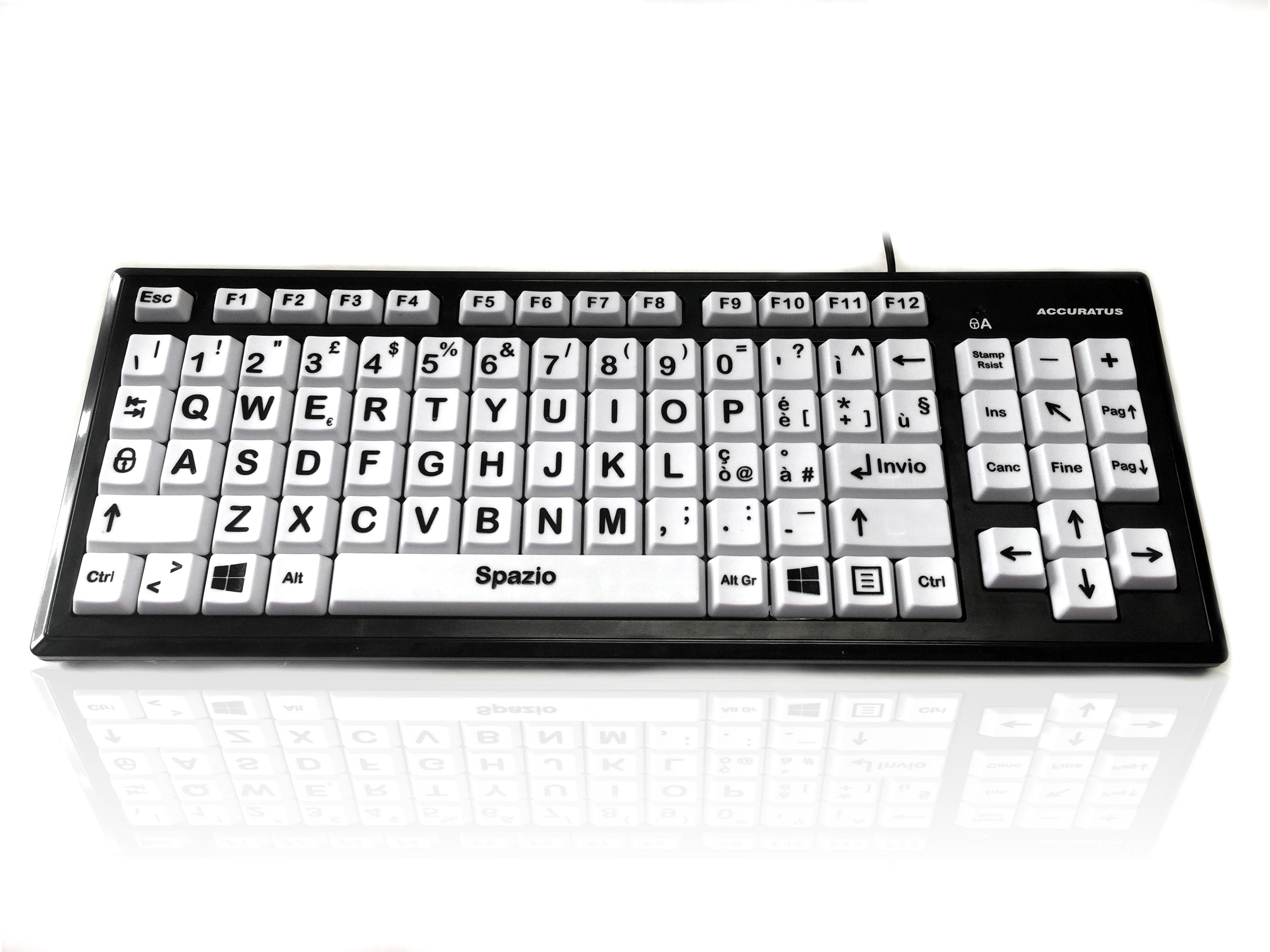 KYB MON2BLK UCUH Accuratus Monster 2 USB High Contrast Vision Kyb mon2blk ucuh accuratus monster 2 usb high contrast vision