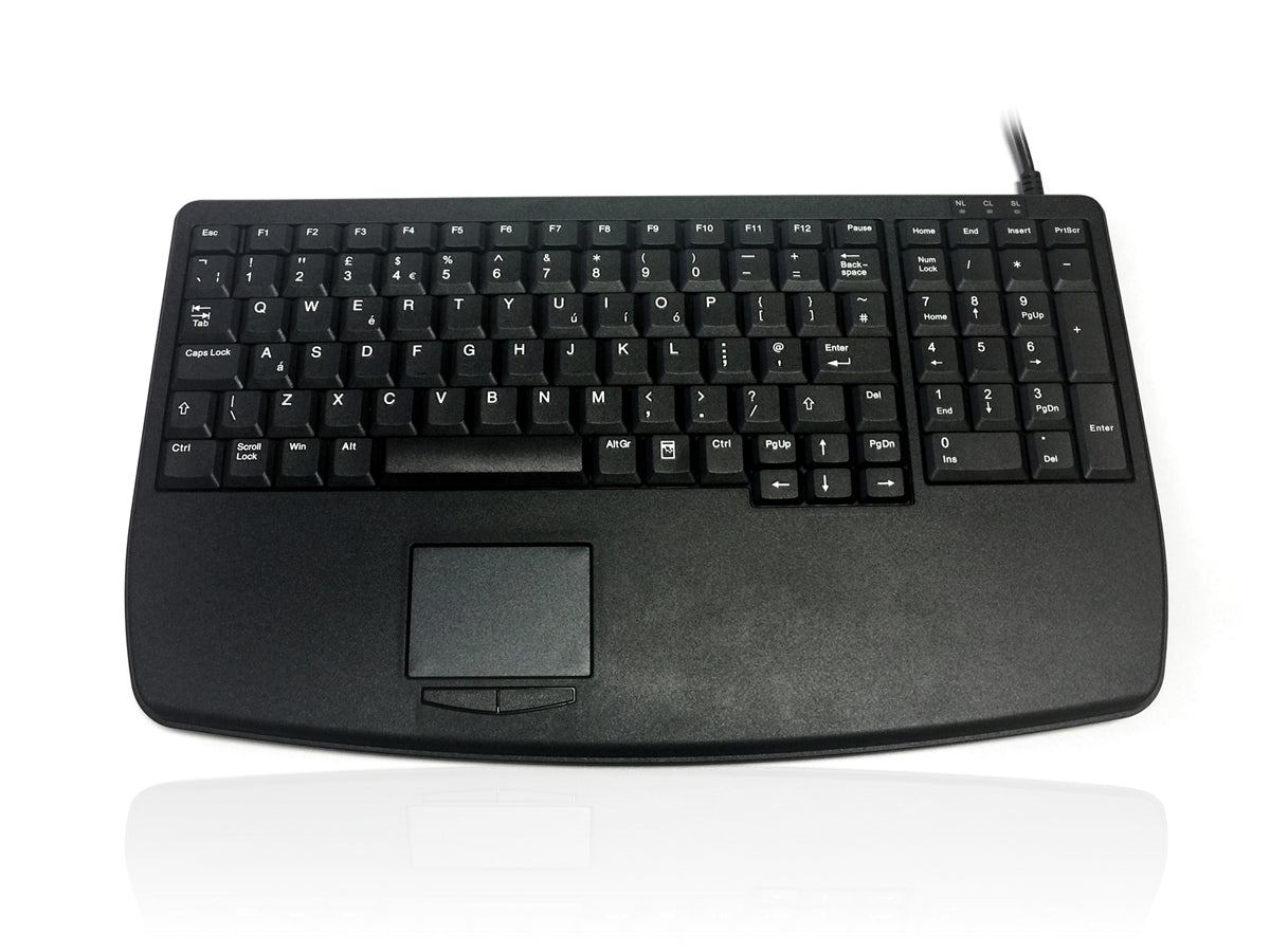 Accuratus 730V2 - USB Compact Scissor Key Keyboard with Numeric Keypad and Touchpad