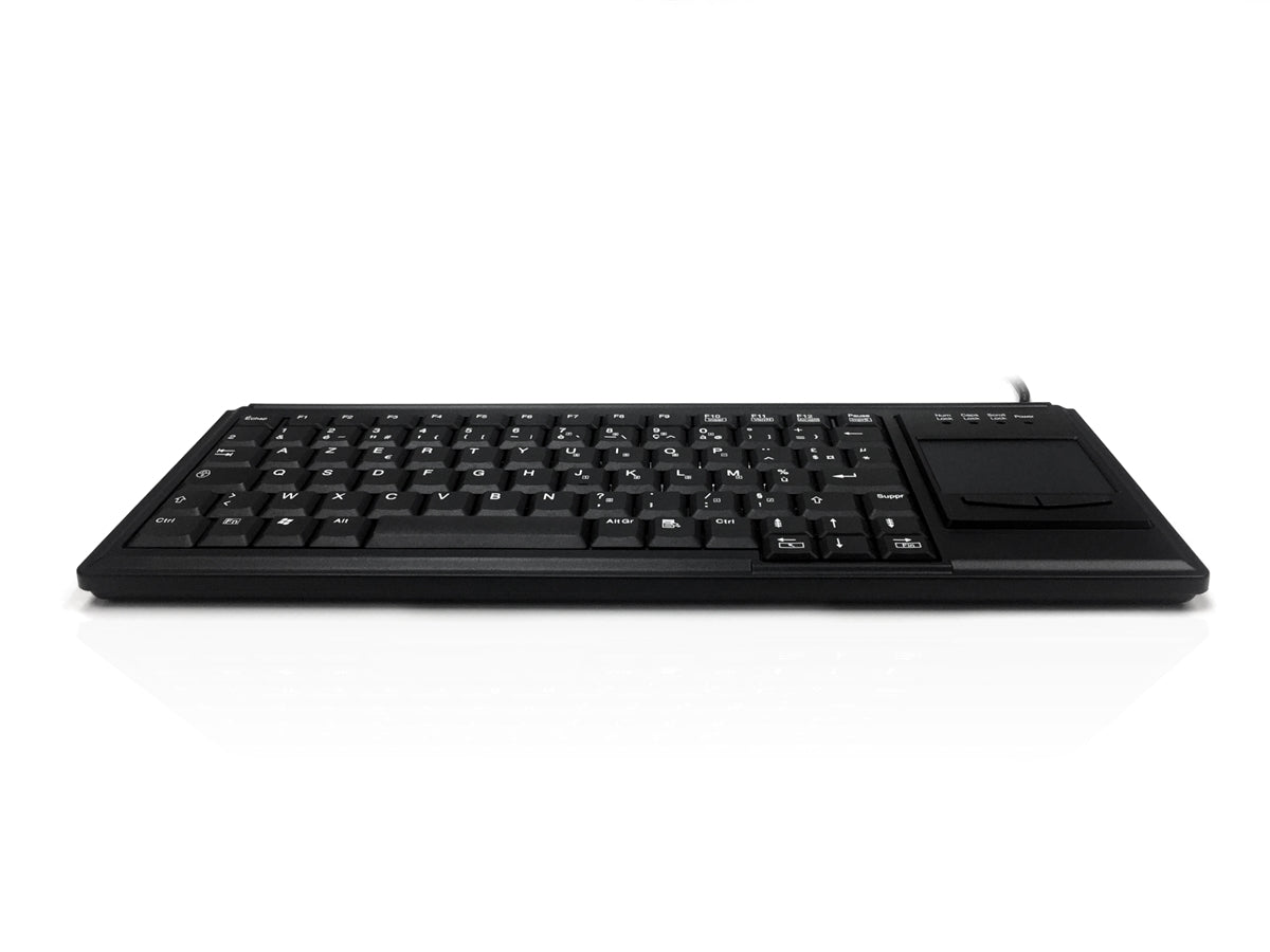 Accuratus K82B - USB Premium Mini Scissor Key Keyboard with Touchpad - FRENCH Layout
