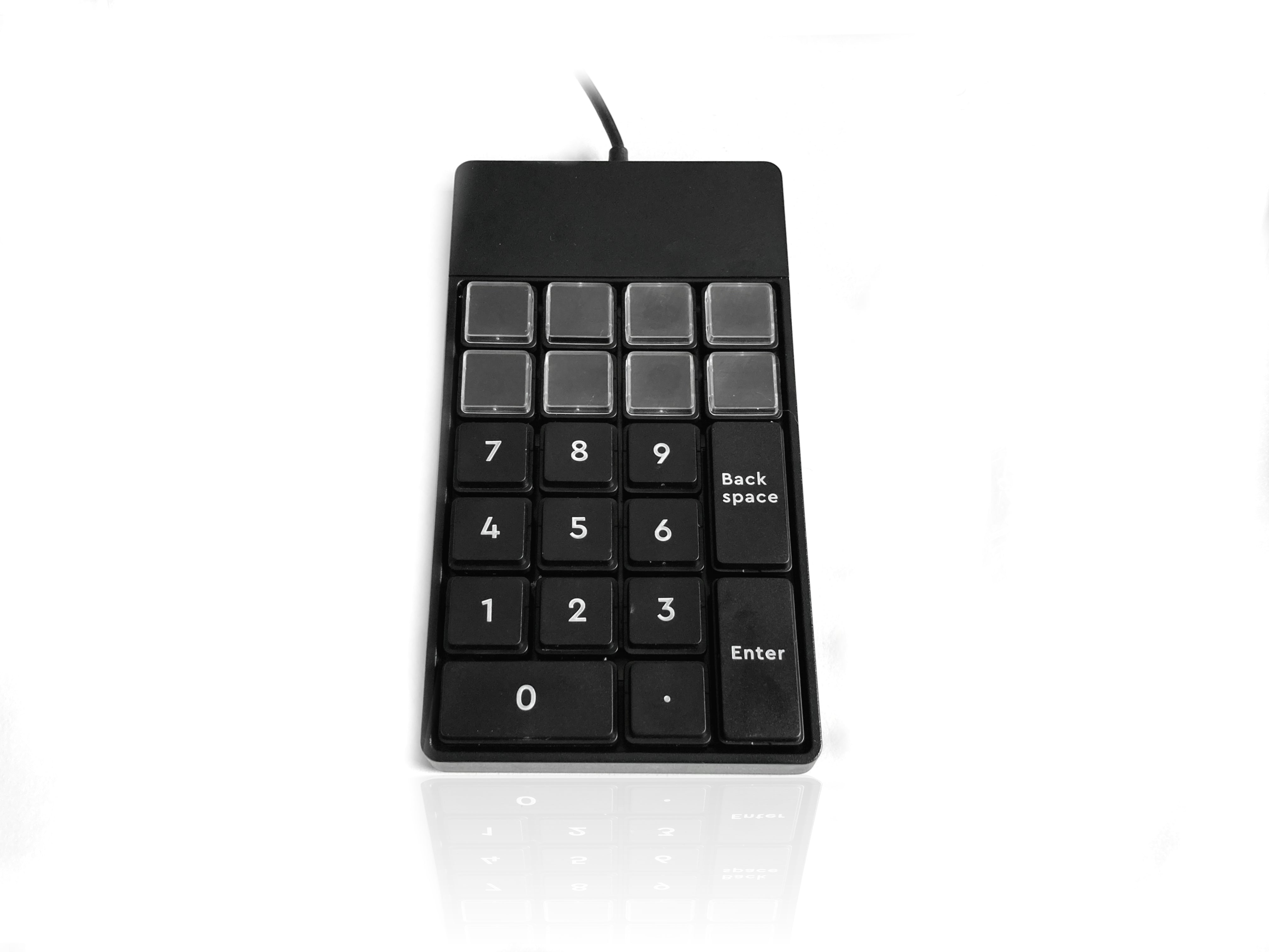 Accuratus S24B - Slim-line Professional & Durable Fully Customisable USB Keypad with 24 Programmable Keys