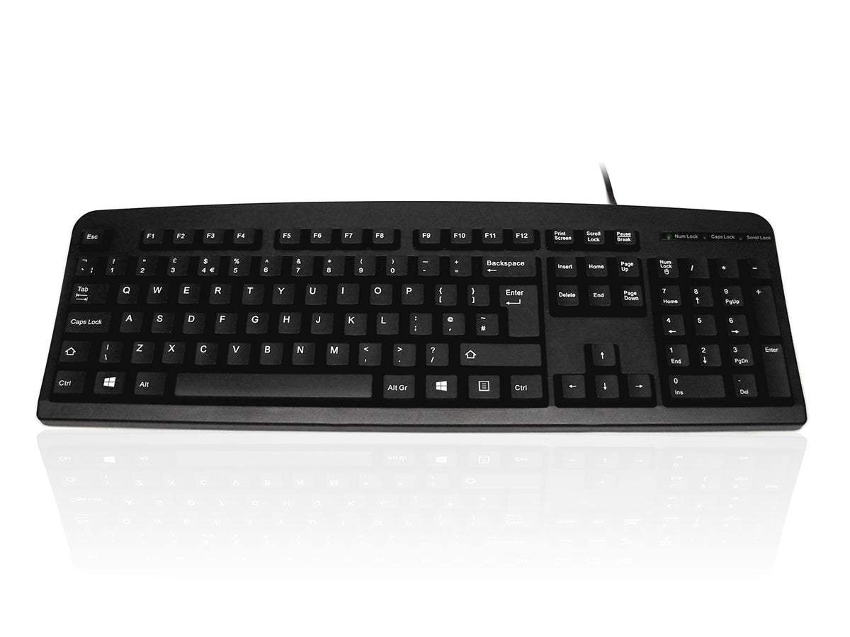 Accuratus 201 - PS/2 Slim Full Size Keyboard with Durable Design