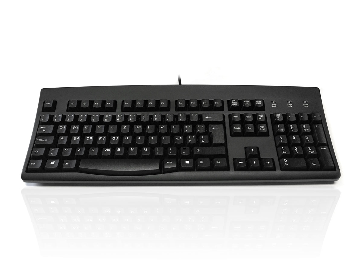 Accuratus 260 Polish - USB & PS/2 Full Size Polish Layout Professional Keyboard with Contoured Full Height Touch Typing Keys