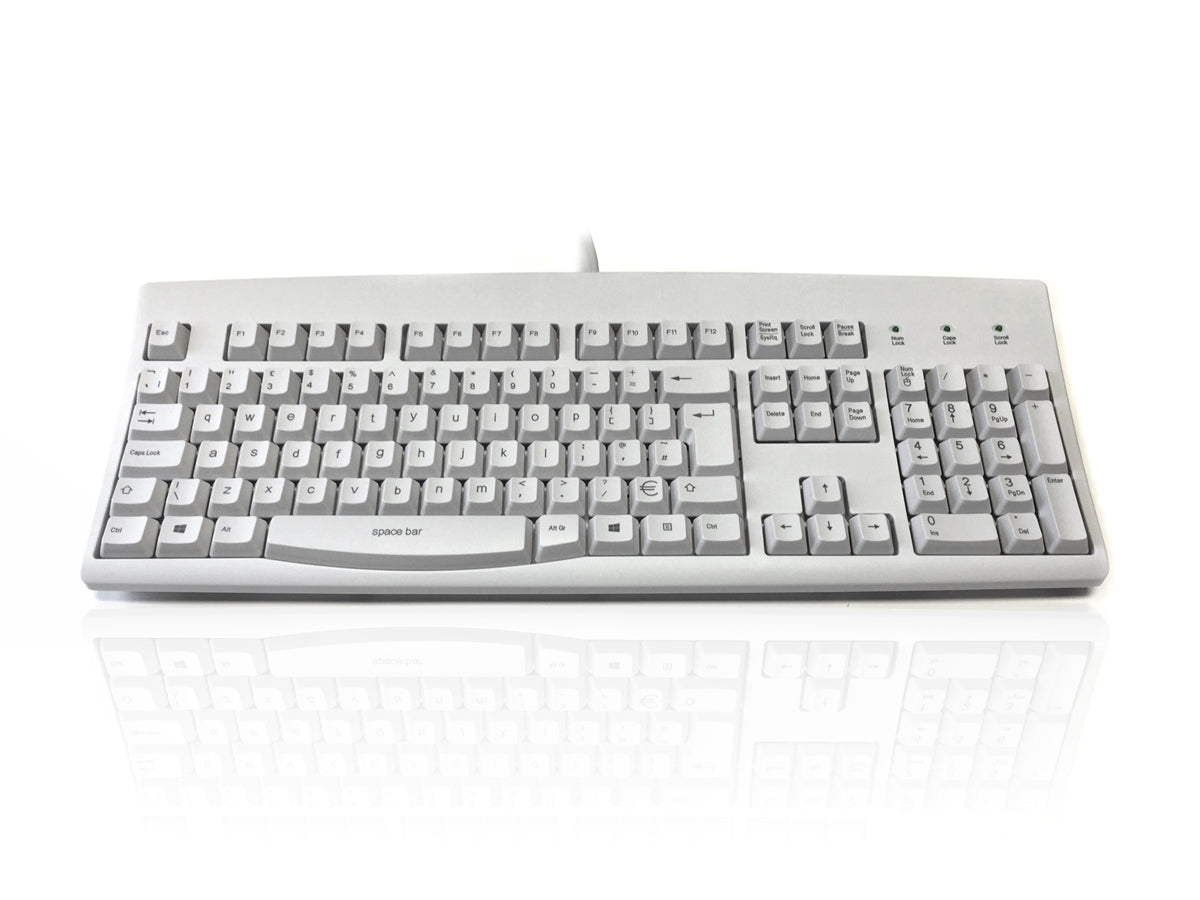 Accuratus 260 Lower Case - USB & PS/2 Full Size Lower Case Professional Keyboard with Contoured Full Height Keys & Patented One Touch Euro Key