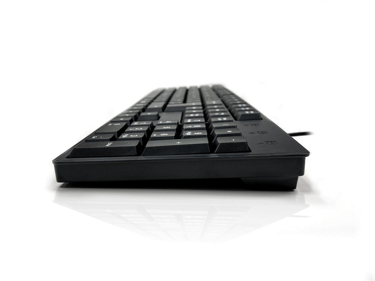 Accuratus 276 V3 - USB & PS/2 Slim Space Saving Full Size Computer Keyboard