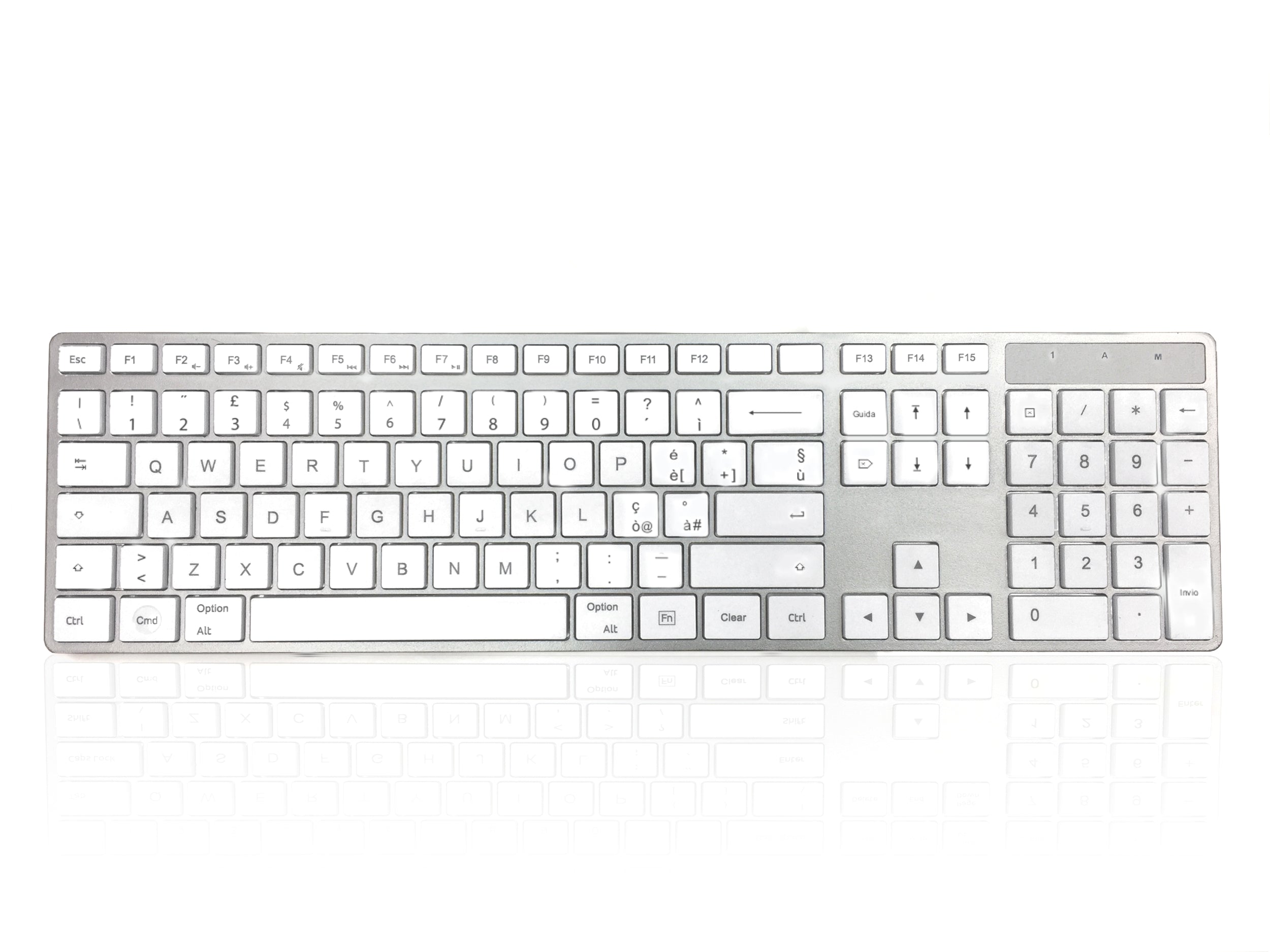Accuratus 301 Mac Wireless Multi-Device - Dual Bluetooth 5.2 & RF 2.4GHz Wireless Multi-Device Multimedia Apple Mac Slim Keyboard