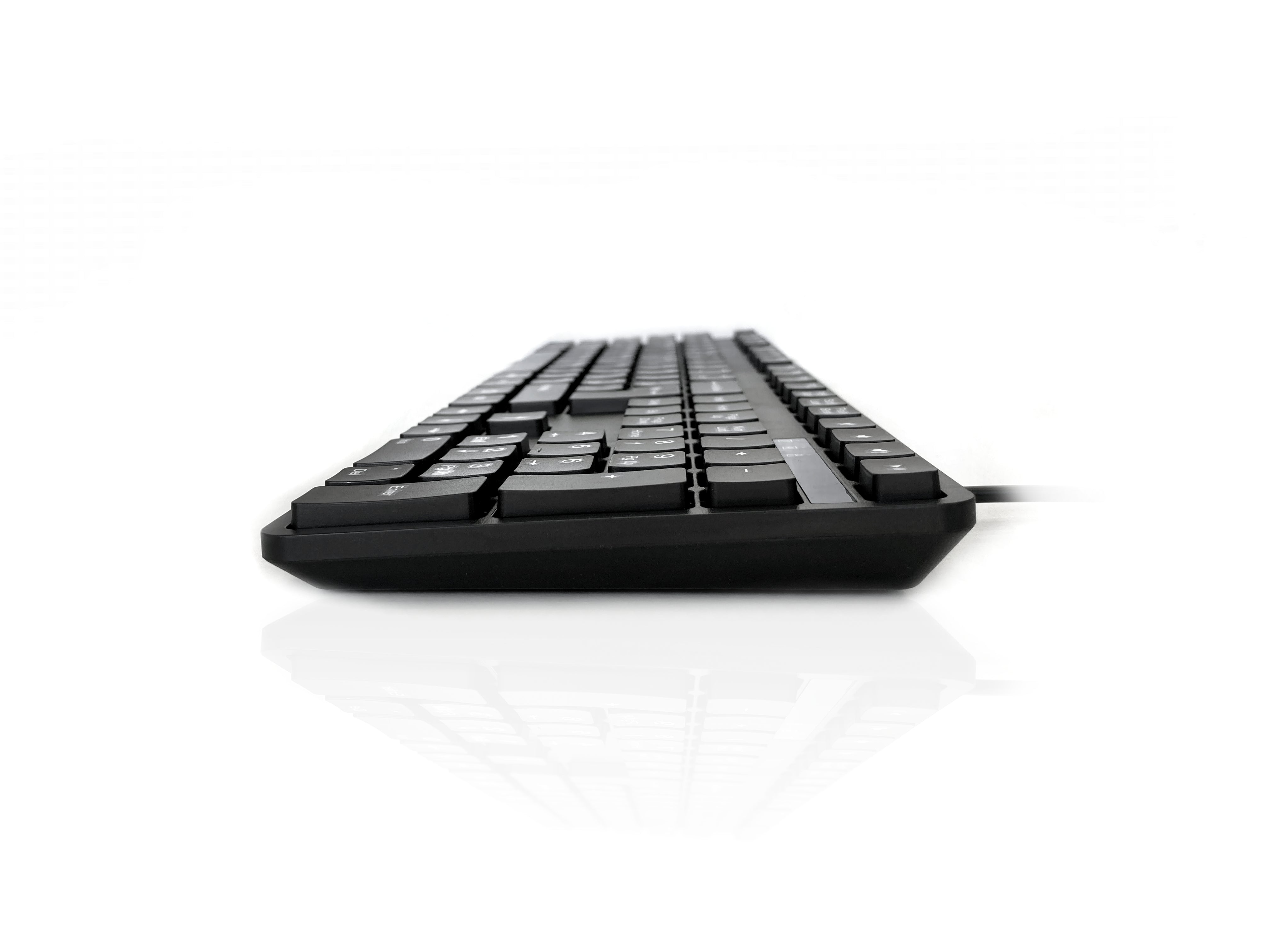 Accuratus 302 - USB Compact Space Saving Multimedia Keyboard with Protected UV coated legends - Ukrainian Layout