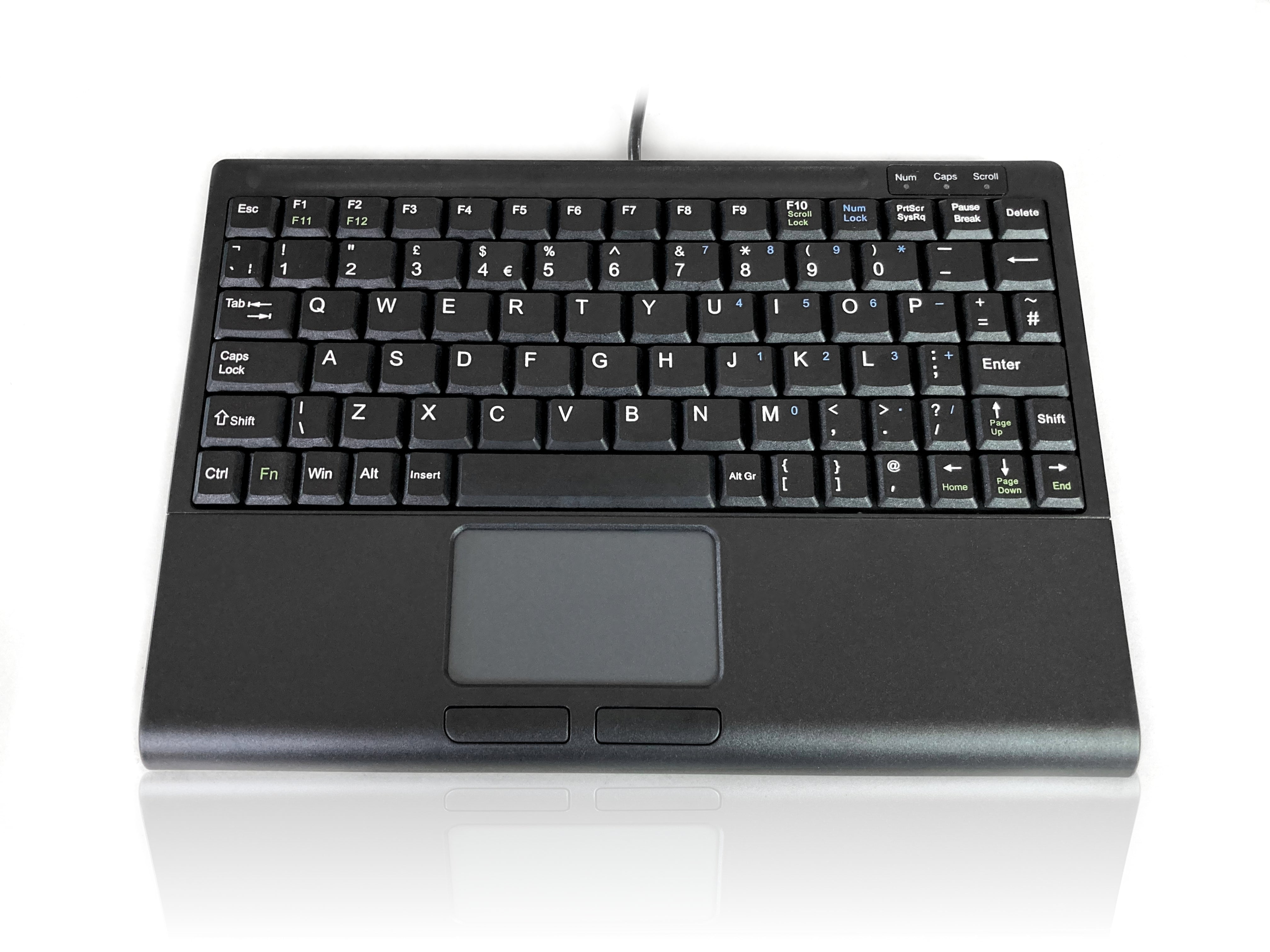 Accuratus 3410 - USB Super Mini Micro Scissor Key Keyboard with Touchpad