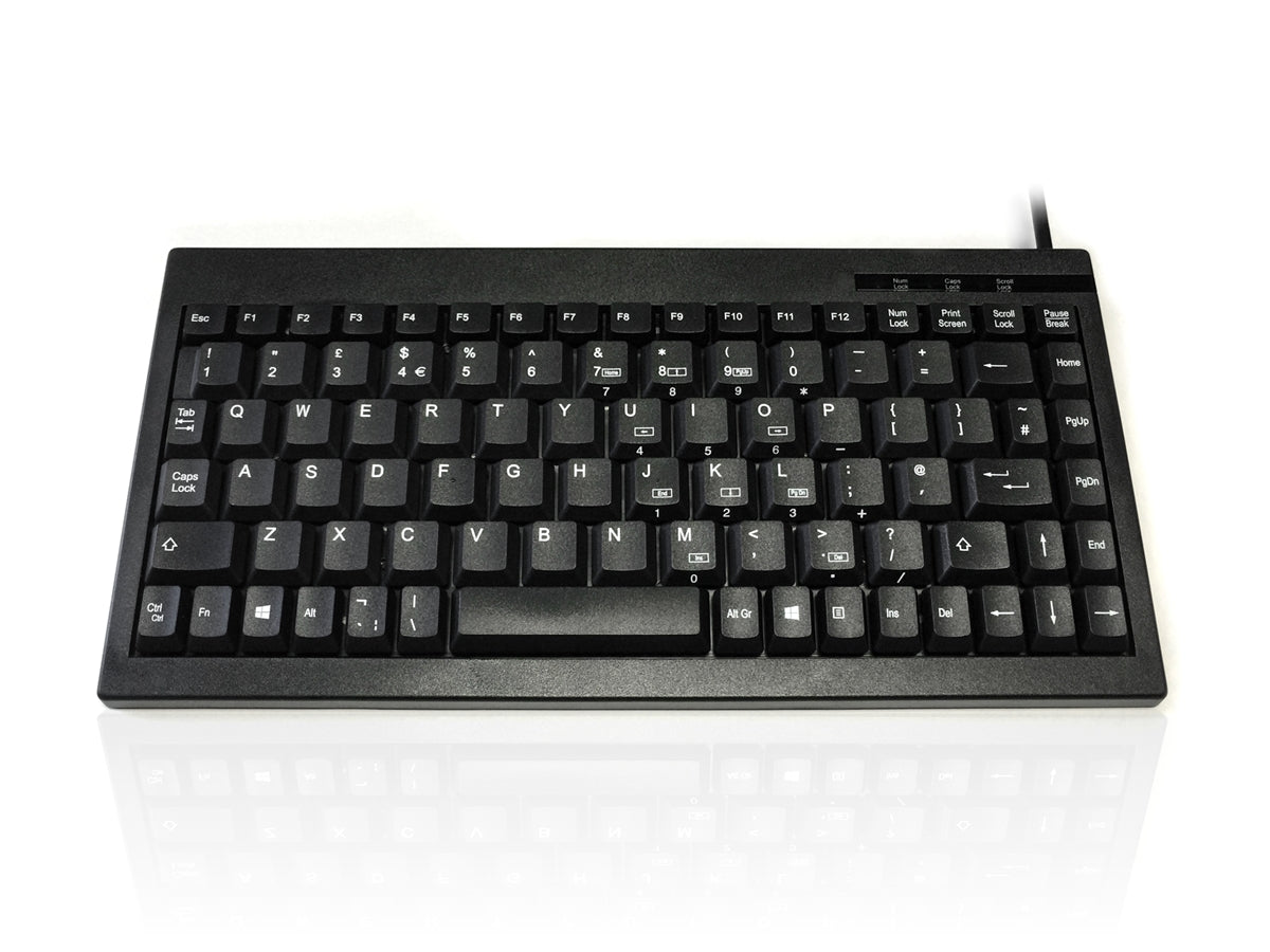 Accuratus 595 - PS/2 Professional Mini Keyboard with Mid Height Keys