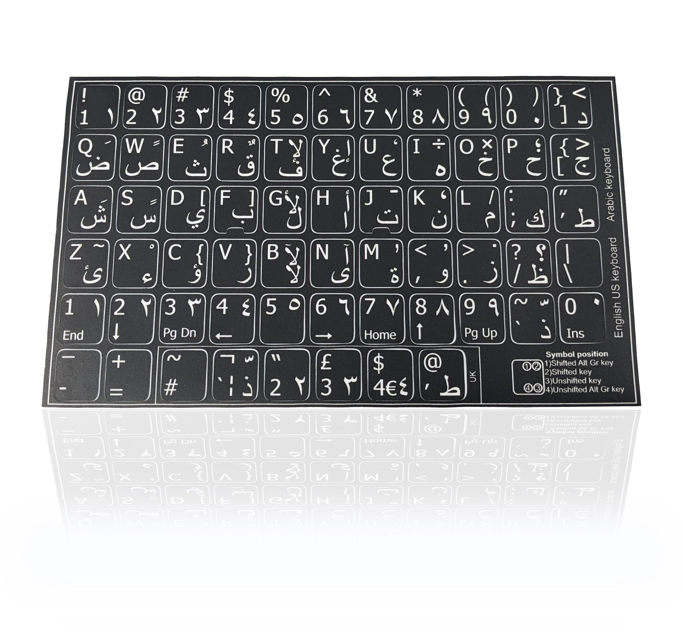 Arabic + English Keyboard Letters Label Sticker - Istiklal Library Arabic + English Keyboard Letters Label Sticker - Istiklal Library