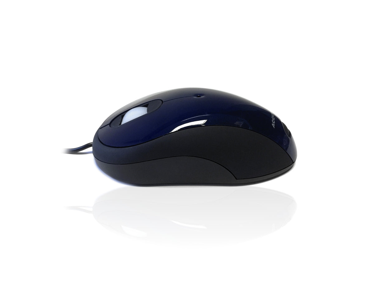 Accuratus Image Mouse - USB Full Size Glossy Finish Computer Mouse - Dark Blue