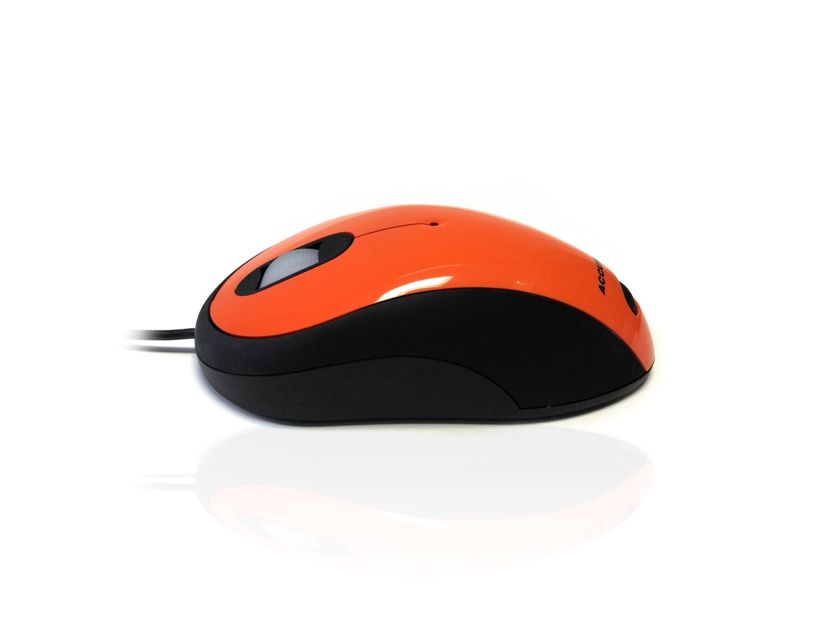 Accuratus Image Mouse - USB Full Size Glossy Finish Computer Mouse - Orange