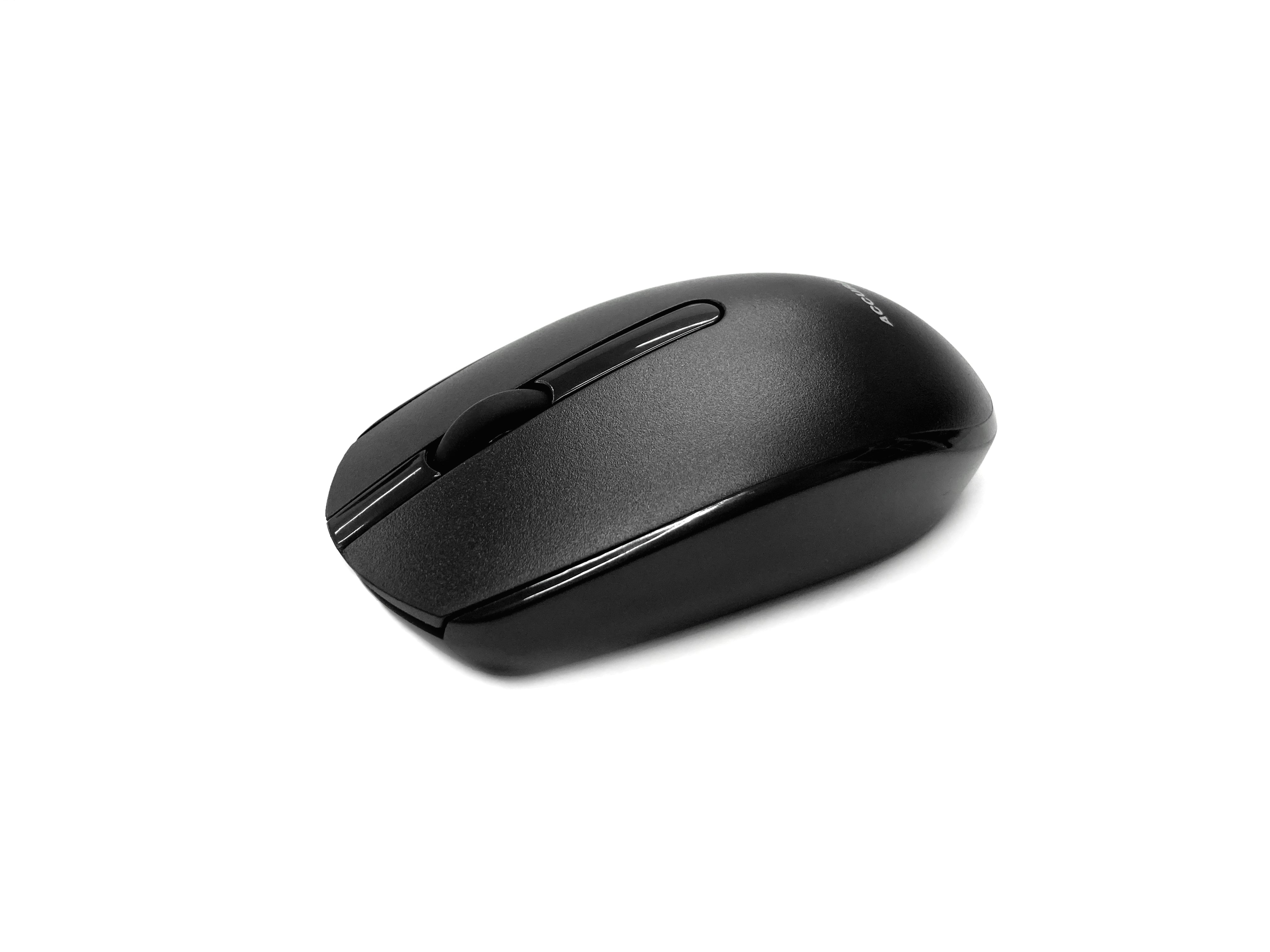 Accuratus M100 Multidevice Wireless - Multidevice Dual Bluetooth 5.1 & RF 2.4Ghz Wireless Full Size Mouse - Black