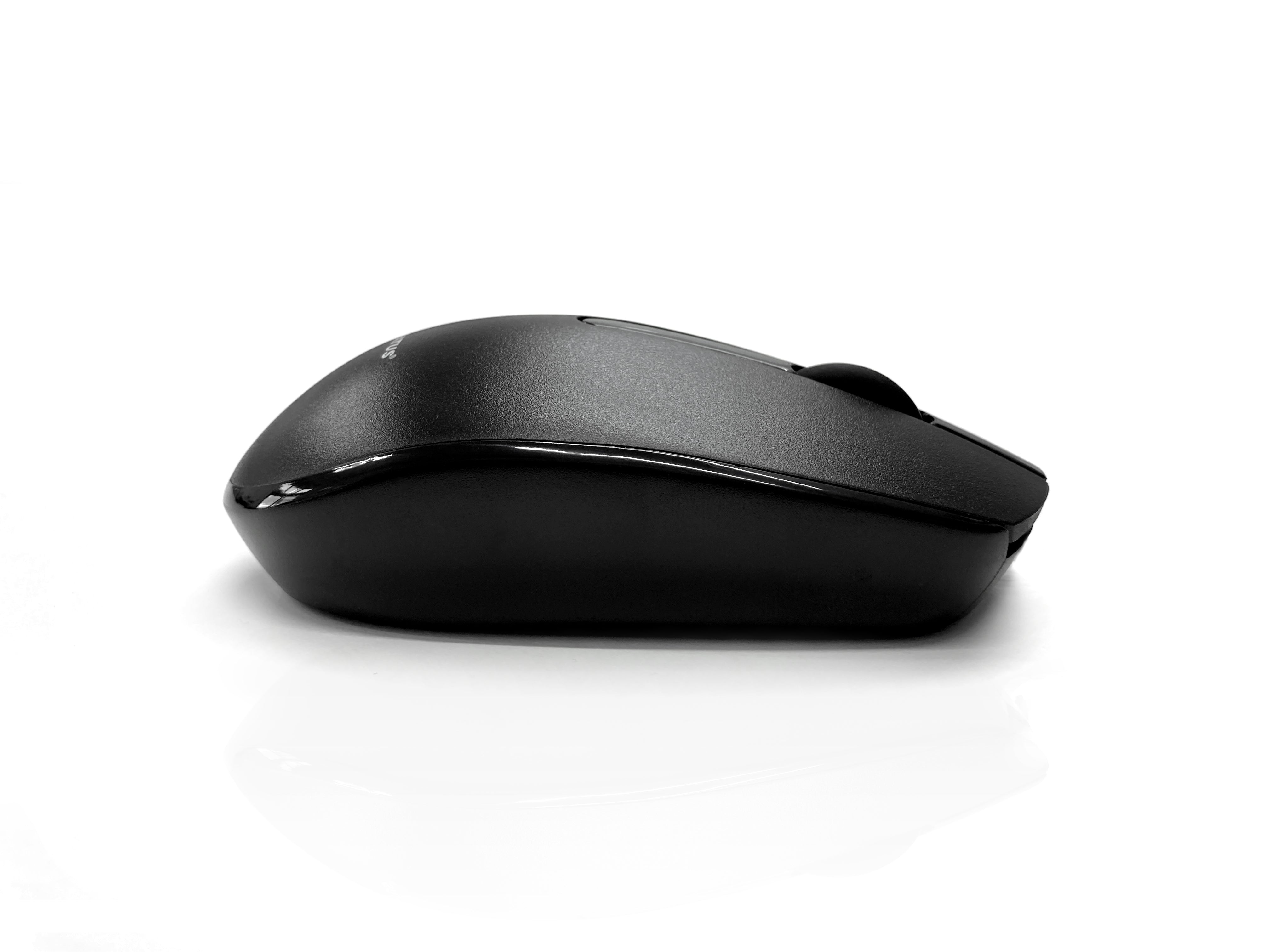 Accuratus M100 Multidevice Wireless - Multidevice Dual Bluetooth 5.1 & RF 2.4Ghz Wireless Full Size Mouse - Black