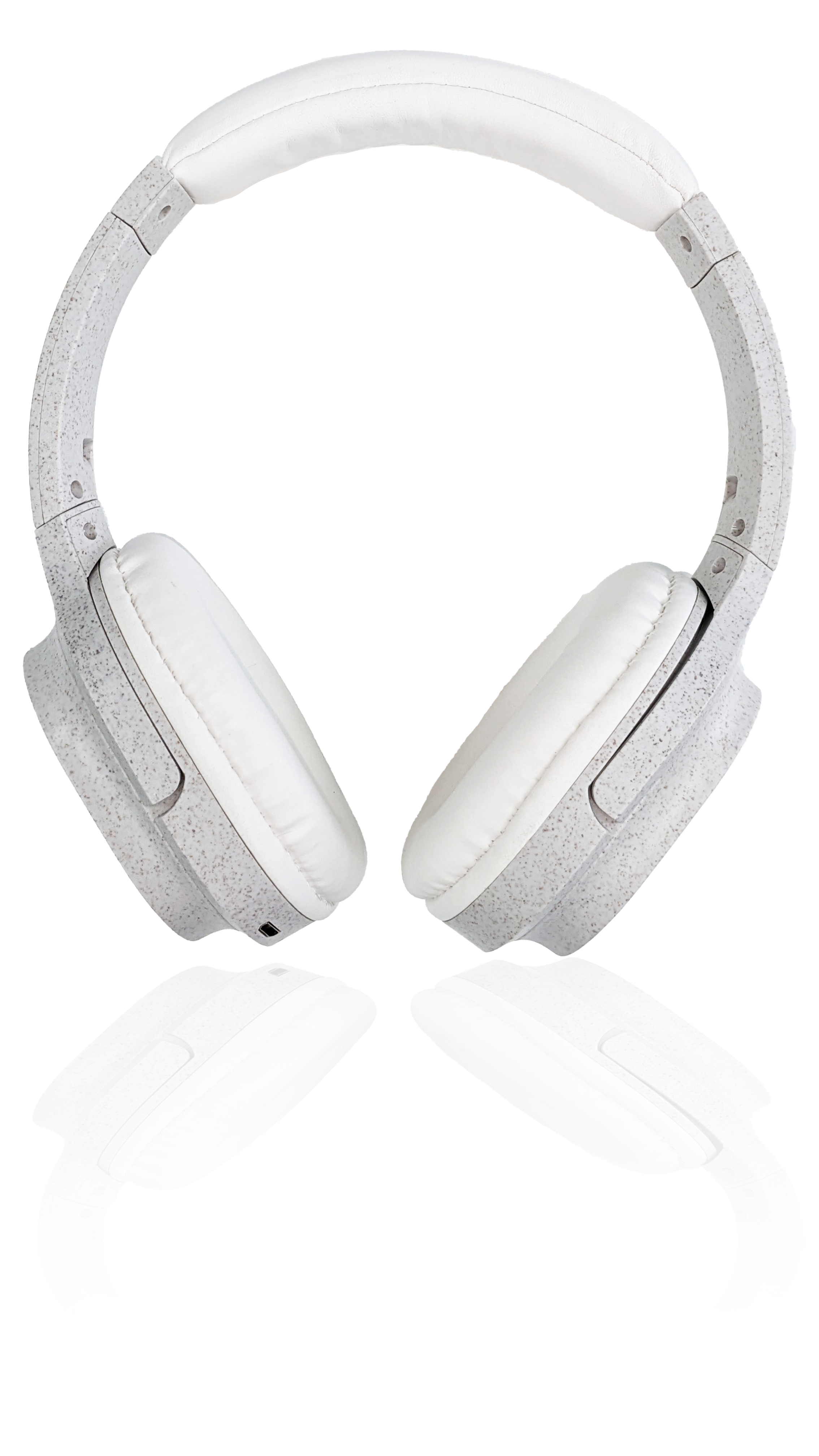 Accuratus Rechargeable Bluetooth 5.0 Wireless & Wired ECO Bioplastic Wheatgrass Headphones/Headset - Wheat White