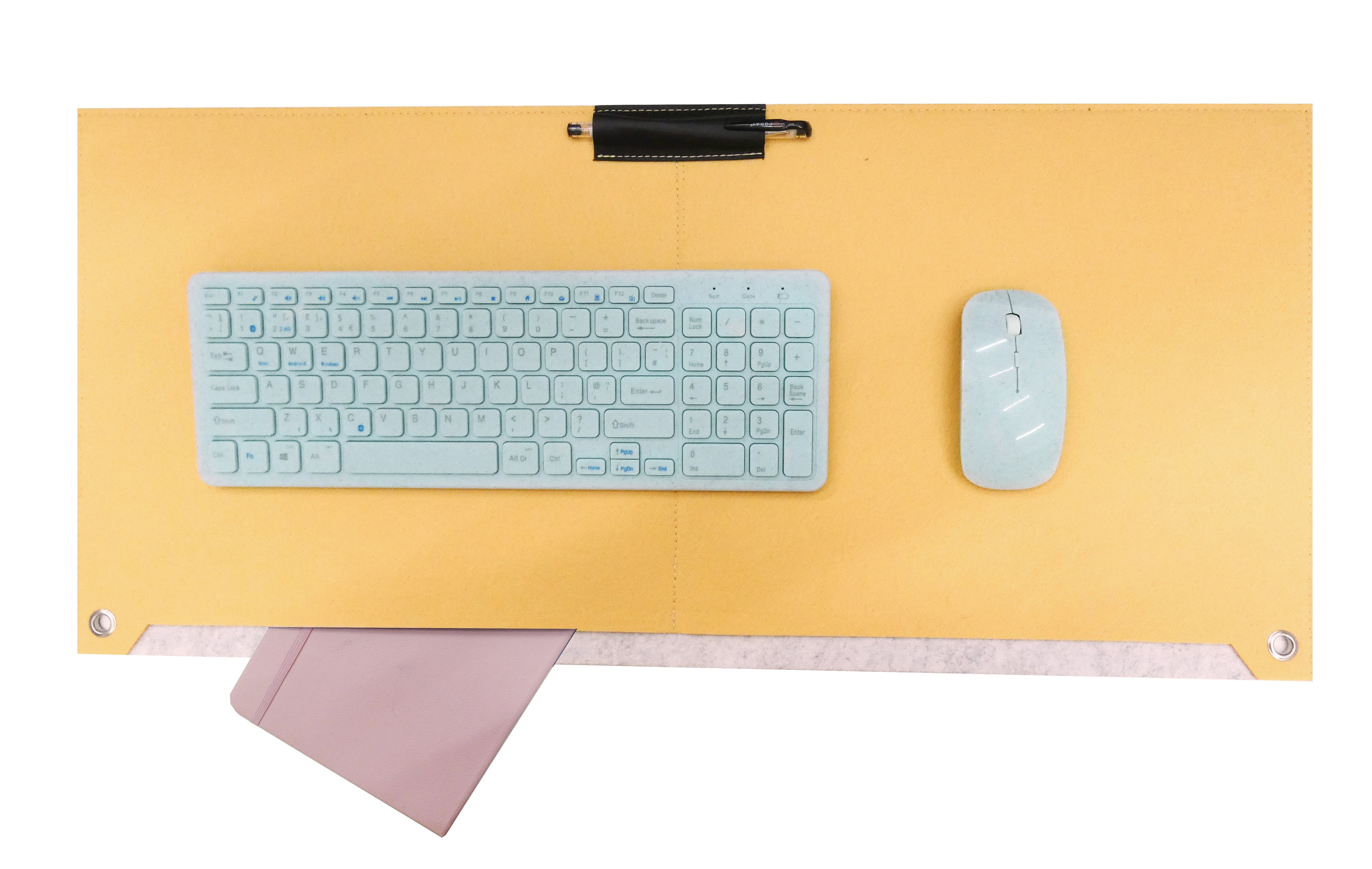 Felt Computer / Laptop Desk Pad & Mouse Mat with Pen & Paper Compartment