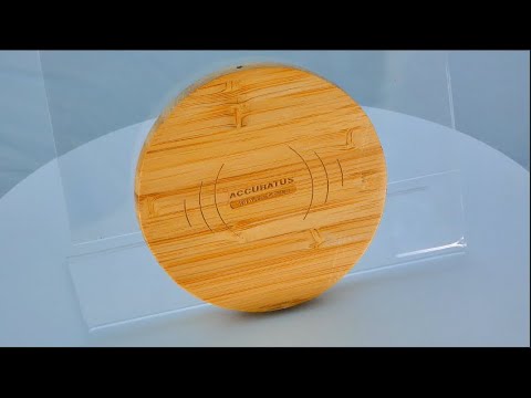 Accuratus Charge 100 - Bamboo 10W Wireless QI Fast Induction Charger