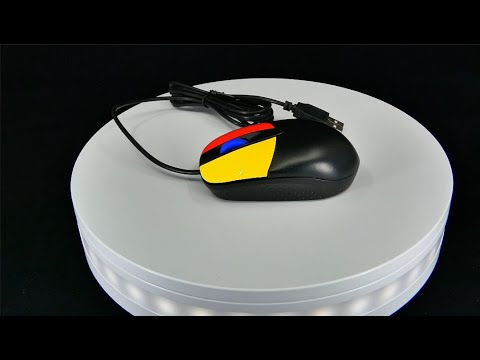 Accuratus Junior Mouse - USB Medium Sized Junior Antibacterial Mouse with Coloured Easy Learn Buttons & Scroll Wheel