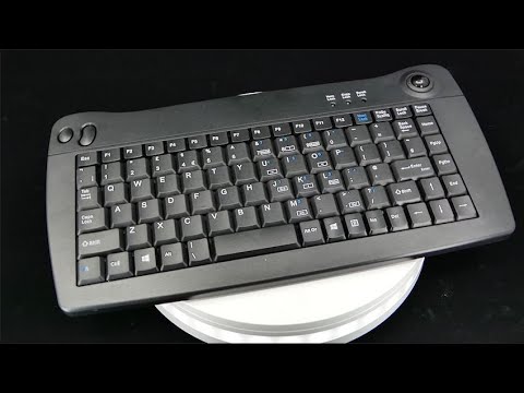 Accuratus 573 - Wireless Infra Red Mini Keyboard with Trackball