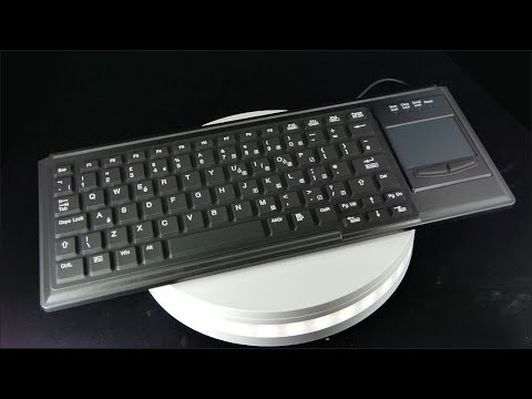 Accuratus K82B - USB Premium Mini Scissor Key Keyboard with Touchpad - US ENGLISH