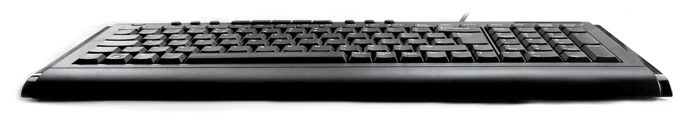 Accuratus 2200 - USB Compact Size Multimedia Keyboard with Gloss Black Styling