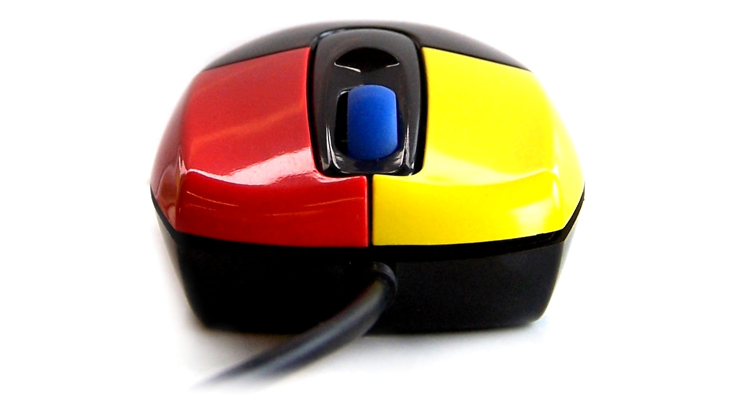 Accuratus Junior Mouse - USB Medium Sized Junior Antibacterial Mouse with Coloured Easy Learn Buttons & Scroll Wheel